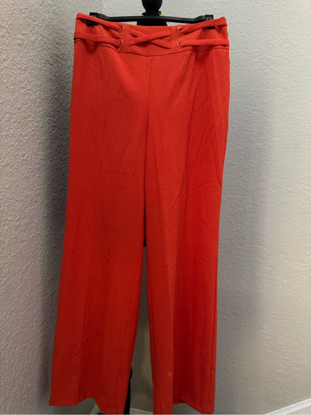 Women’s Wide-Leg High-Waist Pants - Orange